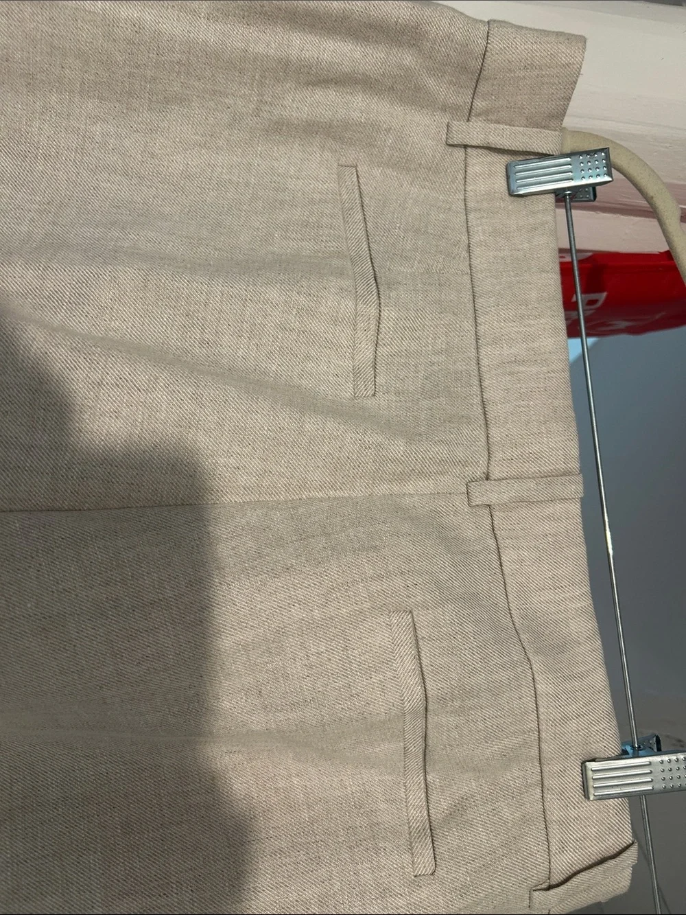 J. Crew Beige Linen Blend Trousers
